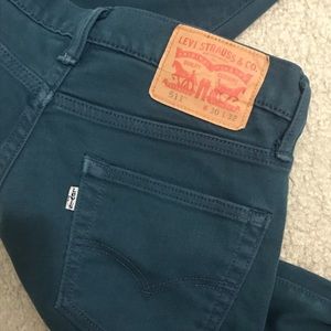 Dark Turquoise Slim Levi’s, 30x32, 511